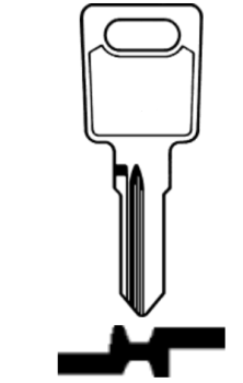 Ersatzschlüssel für Ronis/Las  Universalzylinderschlösser (LS11/LS11R)